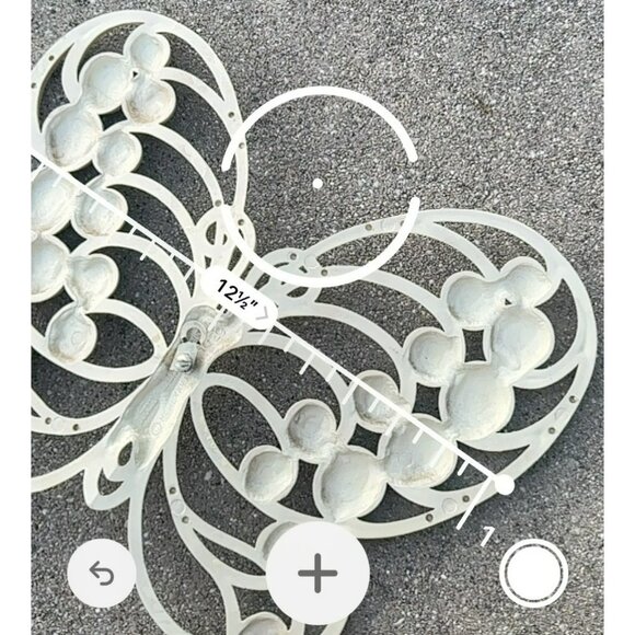 VTG Homco Single Large Butterfly White Wall Hanging Decor BOHO 70's MCM 12"x10" - Picture 6 of 7